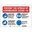 Coronavirus Prevention Sign