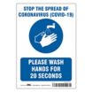 Coronavirus Handwashing Sign