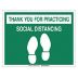 Thank You - Social Distancing Floor Sign
