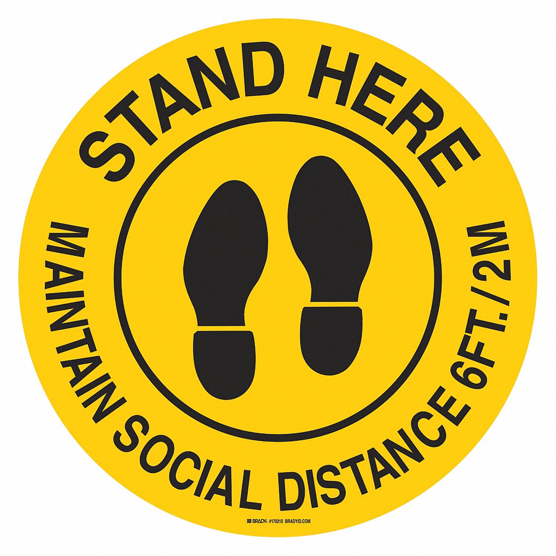 BRADY 170215 Maintain Social Distance Sign | eBay