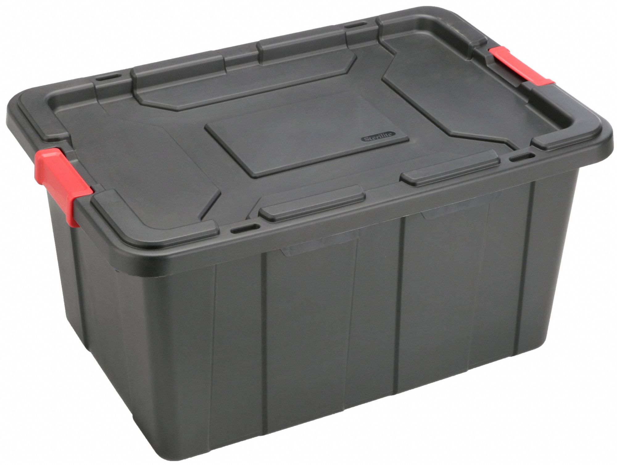 Sterilite 27 Gal Rugged Industrial Stackable Storage Tote w/ Lid