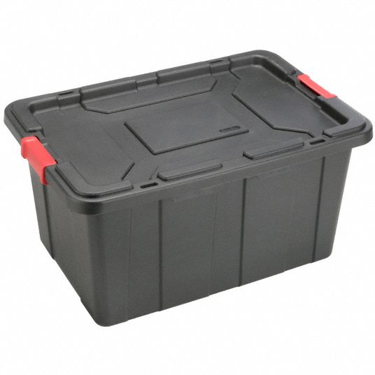 Sterilite Red Storage Tote, 30 Gal.