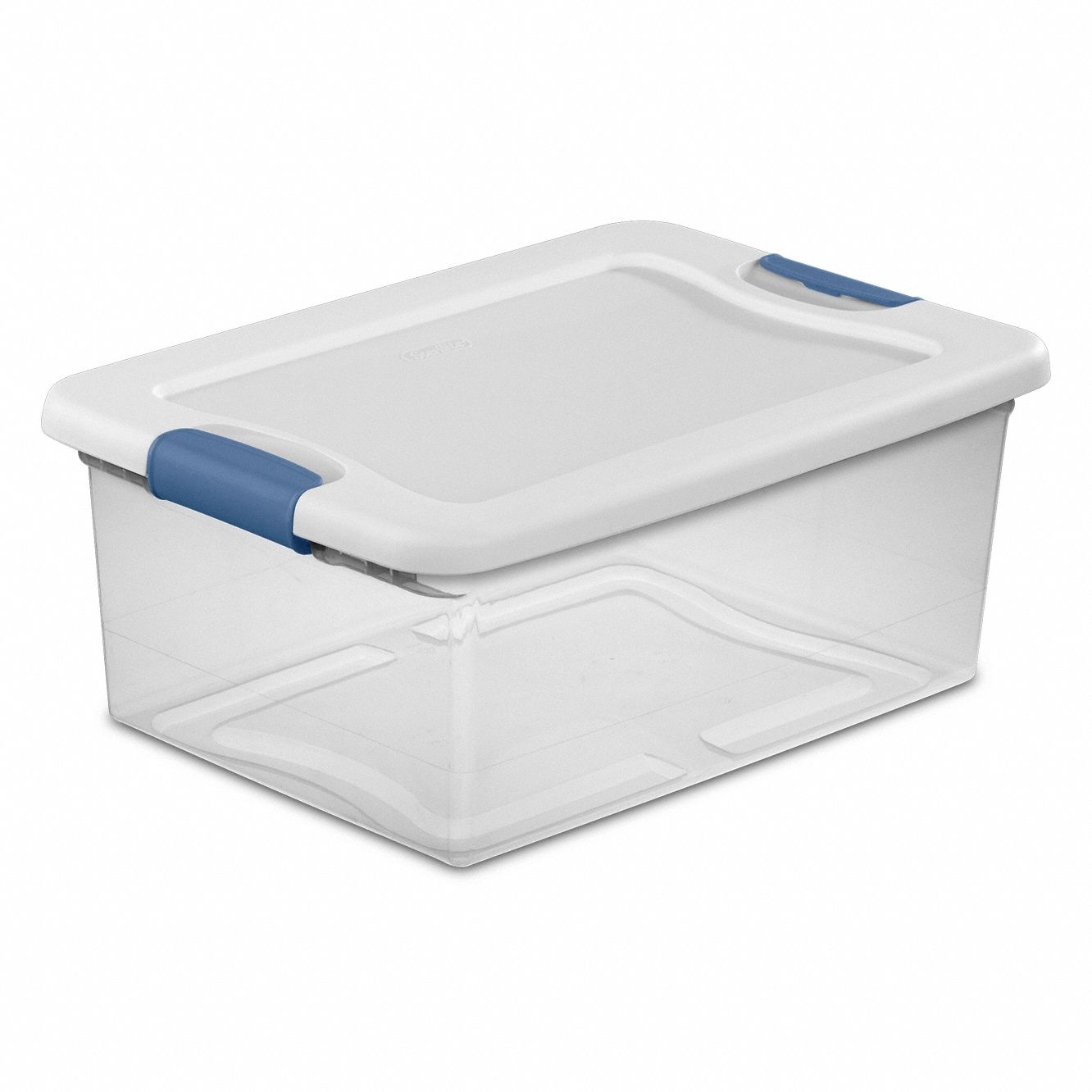 3 Sterilite Storage Bins with Lids: Clear 70 Qt, Gray 30 Gal