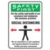 Safety First - Customers & Employees - Social Distancing Sign