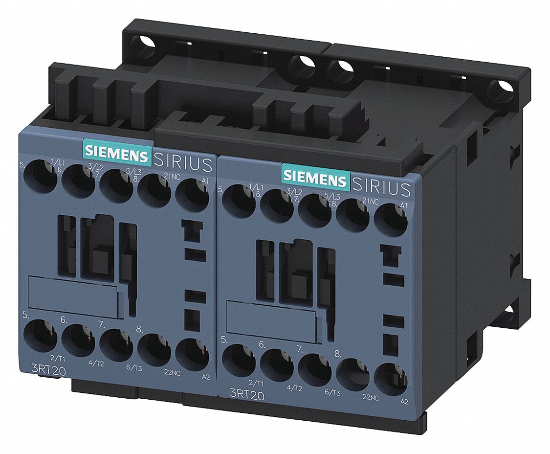 IEC Power Contactor: Reversing, 3 Poles, 3NO Contacts, 9 A, 24V AC Coil, S00 Frame Size, 3NO
