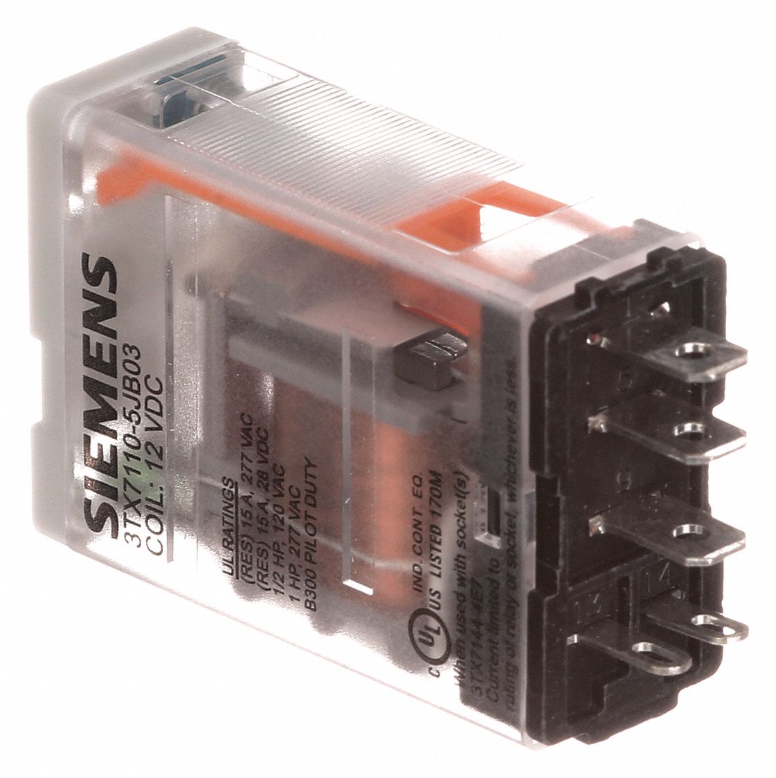 SIEMENS Plug In Relay, 12V DC Coil Volts, 15A 28V DC Contact Rating