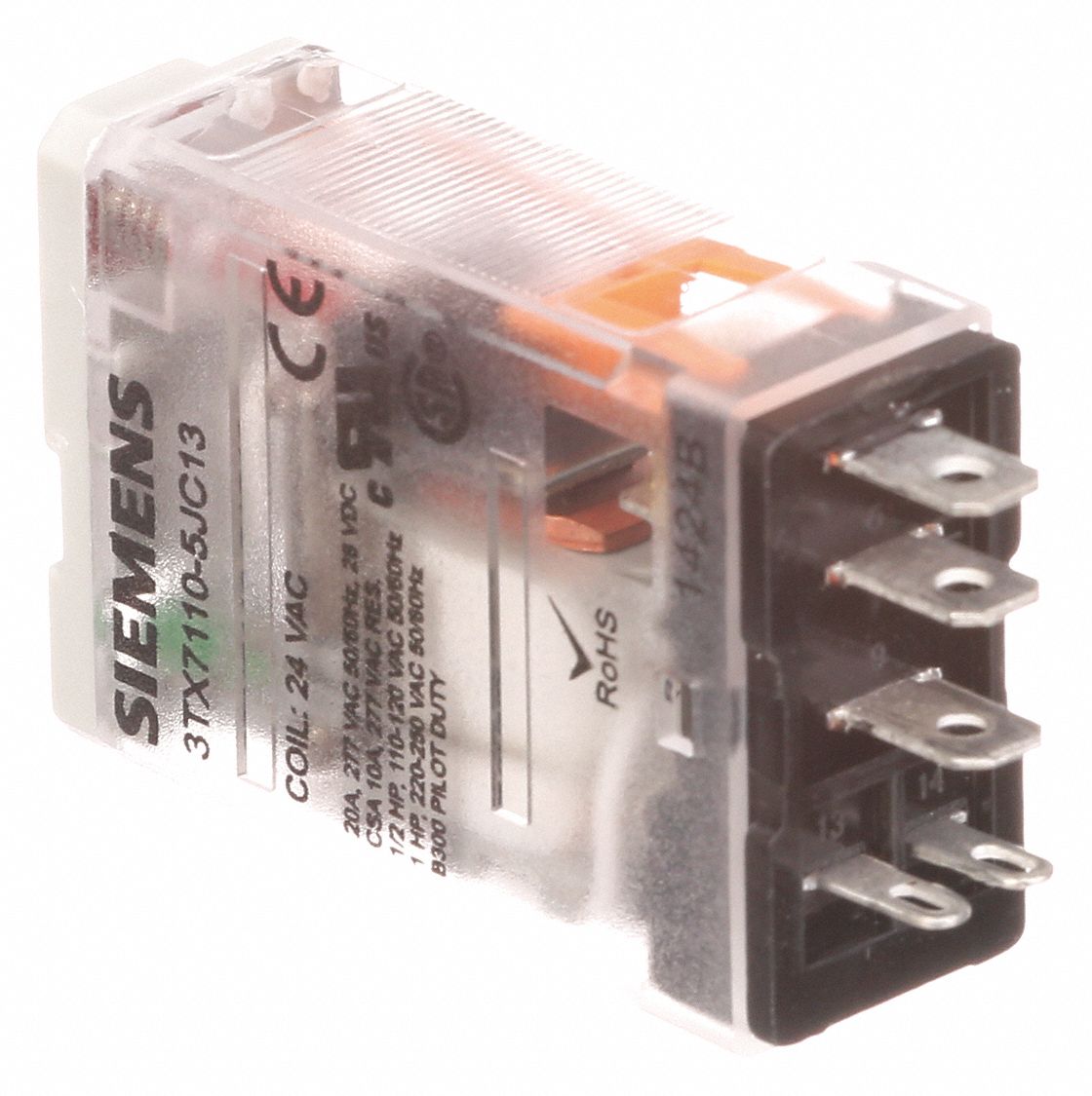 Plug-In Relay,  24V DC,  15 A,  5 Pins