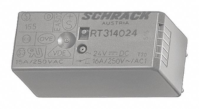 SIEMENS Plug In Relay: 16A @ 230V - 56JY62|LZX:RT314730 - Grainger