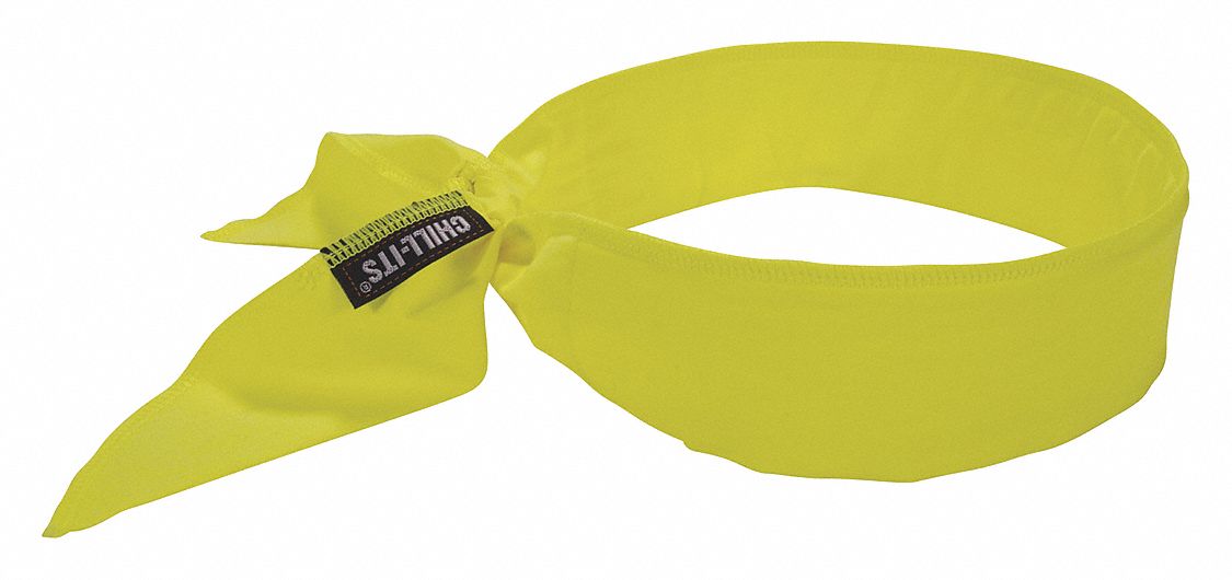 Evaporative Cooling Bandana: Lime, Universal, Head Band, Cooling