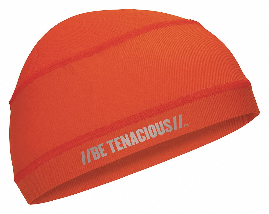 High Performance Cap: Orange, Universal, Head Band, Cooling, Polyester/Spandex