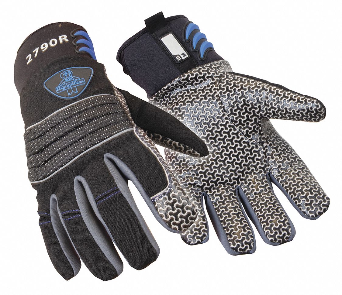 REFRIGIWEAR Mechanics Gloves, XL, Mechanics, 1 PR 56KC532790RBLKXLG Grainger