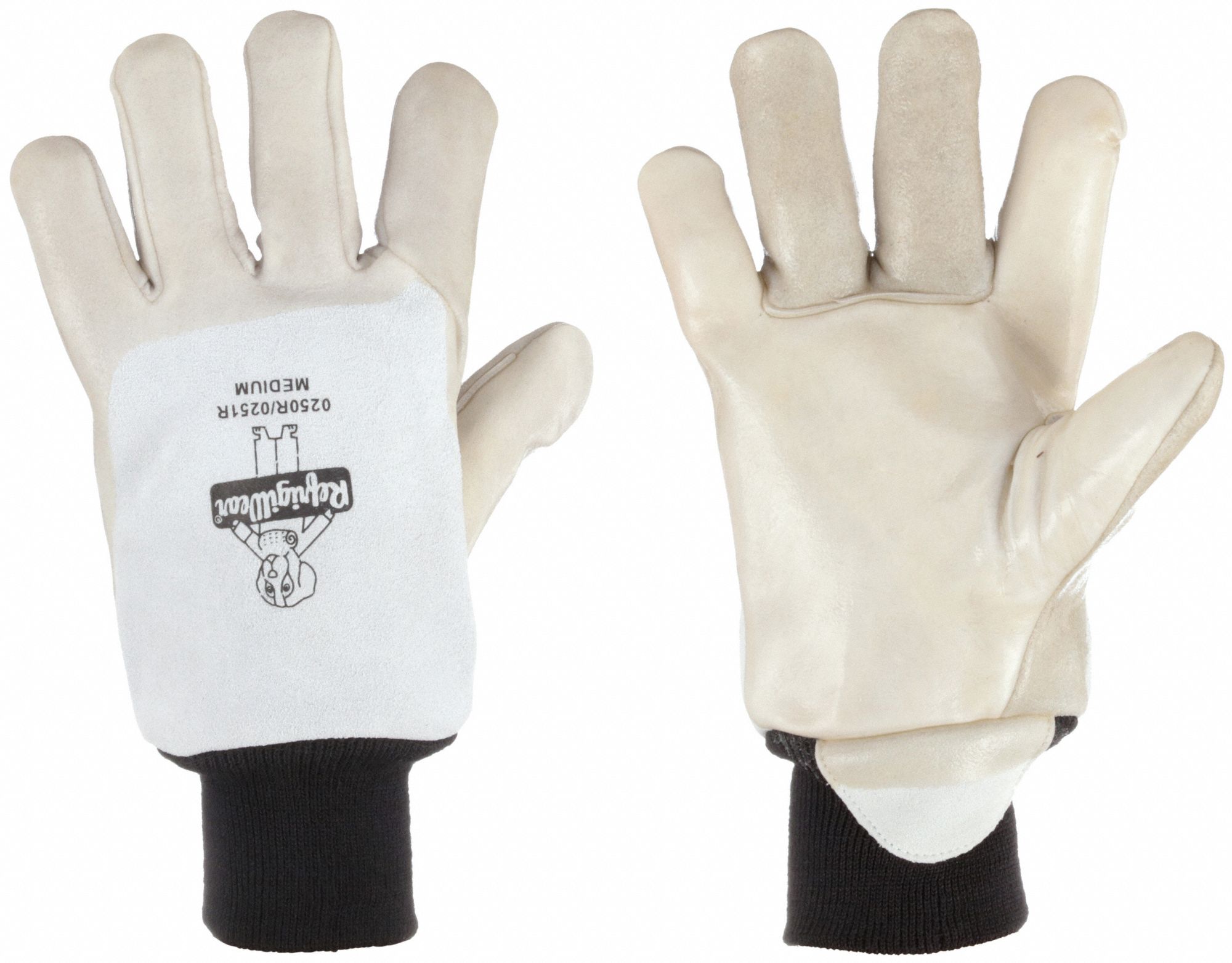 Leather Gloves: L, -20°F Min Temp, Std, Drivers Glove, Cowhide, Straight Thumb, 1 PR