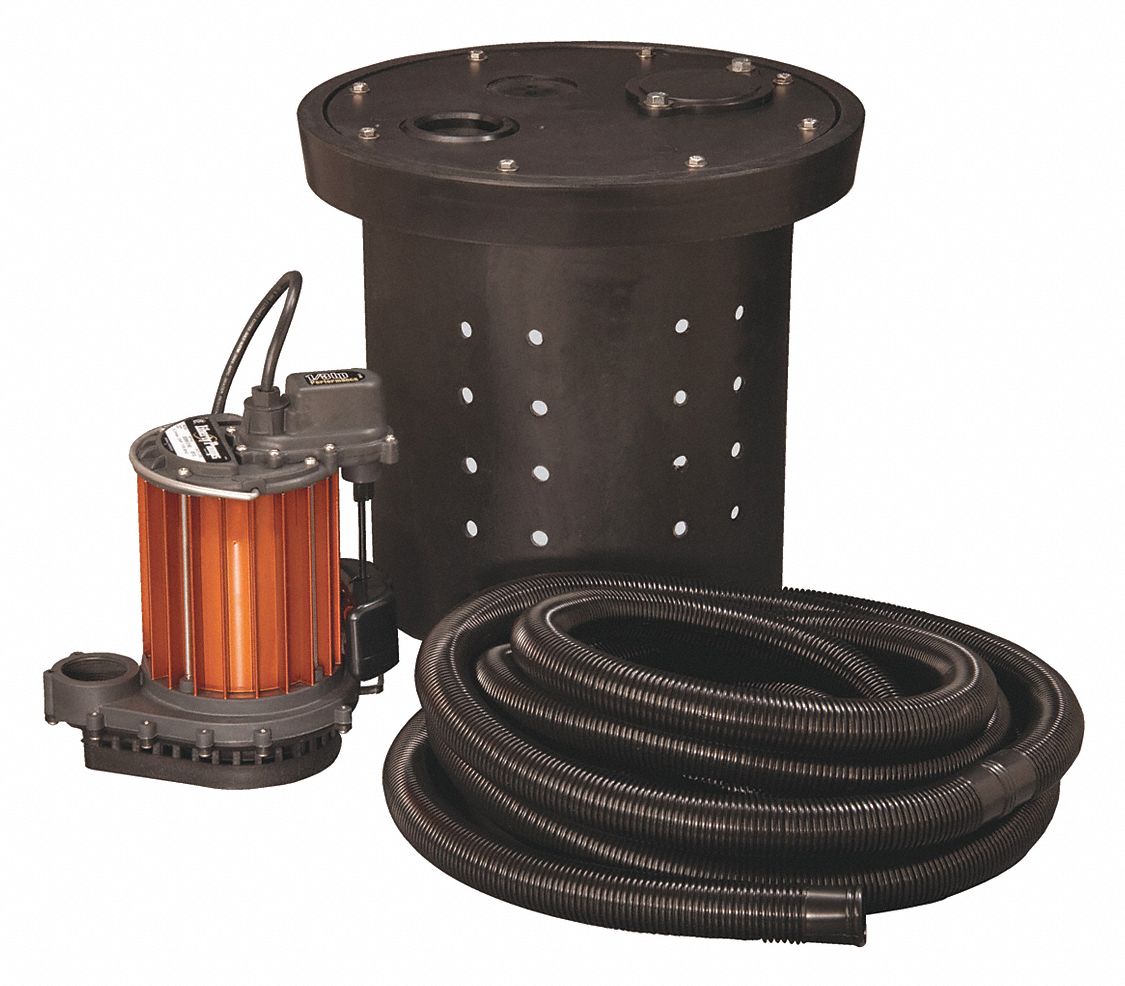 sump pump 115v float vertical hp iron cast grainger close