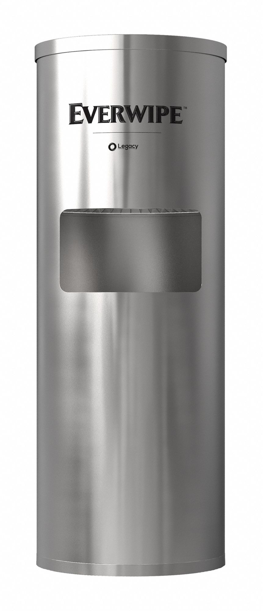 Stand Alone Stainless Steel Unit with Garbage for Disinfectant Wipes: (2000) Wipes Capacity