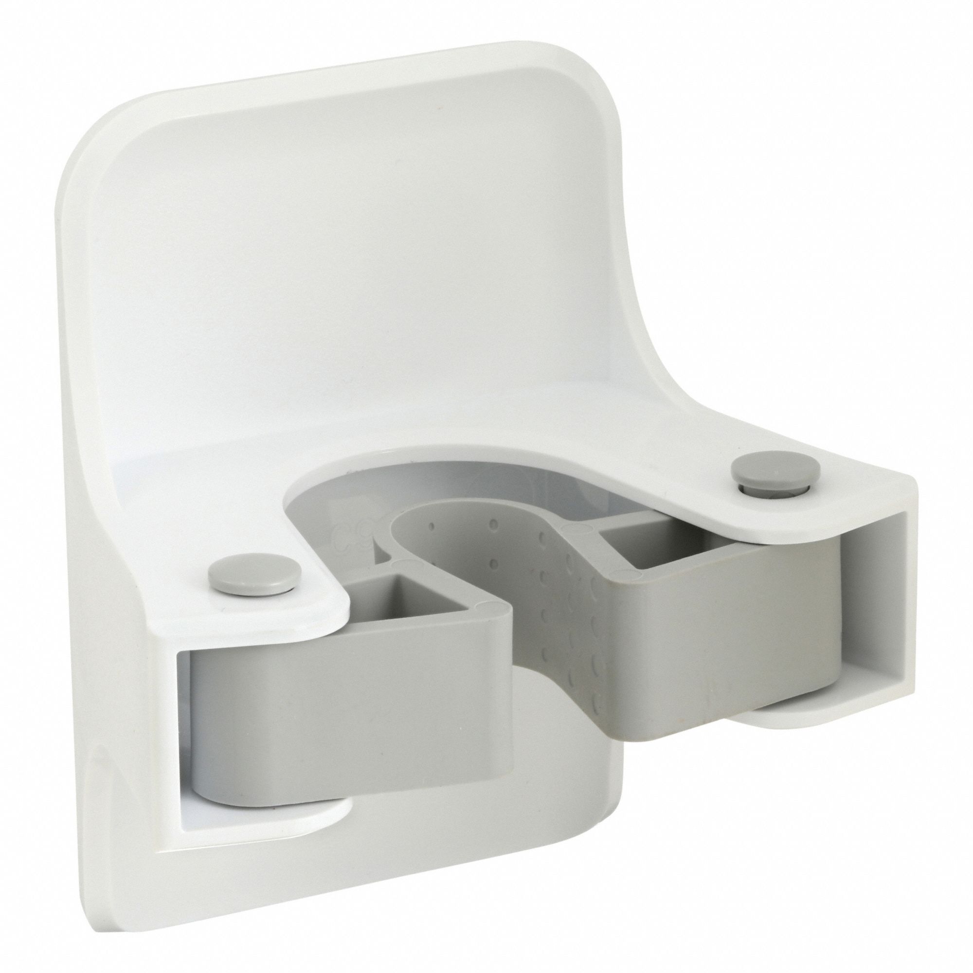 Hook: 4 lb Wt Capacity, 2 Points per Hook, White, 3 in Overall Ht, 3 1/8 in Overall Wd, 6 PK