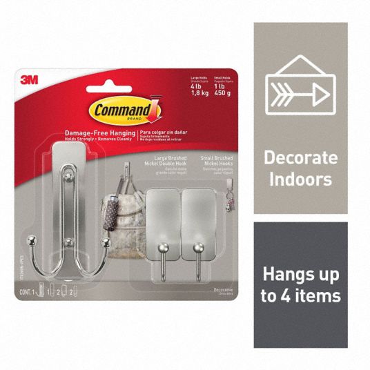 Command Damage-Free Hanging Metal Hooks