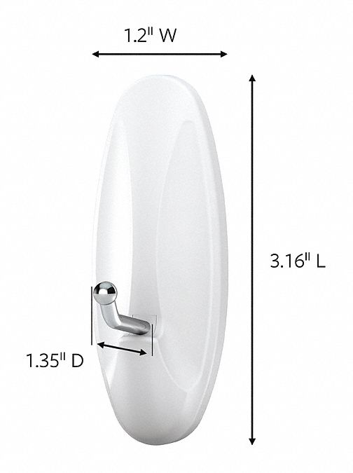 COMMAND, 7 Hooks, Metal, Single Point Hook,PK7 56KE68170687ES