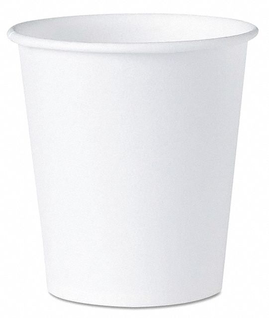 ABILITY ONE Disposable Cold Cup Paper, White, 2,500 PK 56KE917350