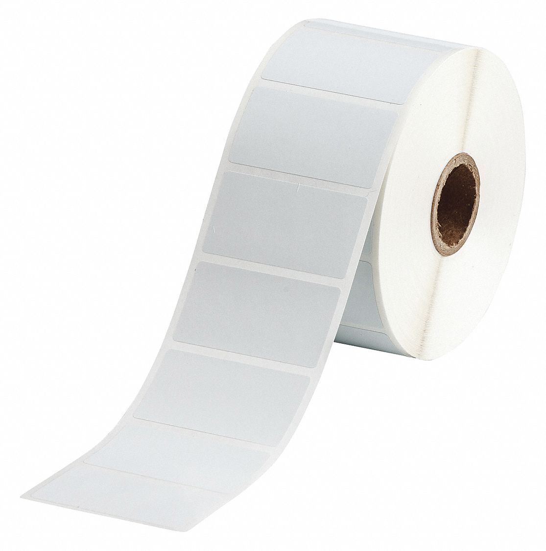 Pre-Cut Label Stock Roll: Rectangle, 1 in x 1 7/8 in, 1 29/32 in x 1 in, Cryogenic Polyester, White