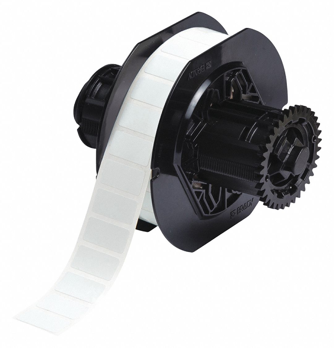 Pre-Cut Label Stock Roll: Rectangle, 1/2 in x 1 in, 1 in x 1/2 in, White, 2.0 mL Vial/Tube Size