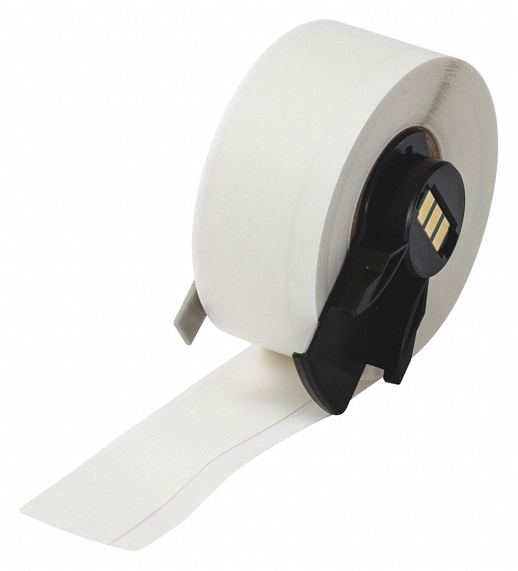 BRADY Continuous Label Roll 3/4 in, 3/4 in x 50 ft, Water Dissolvable