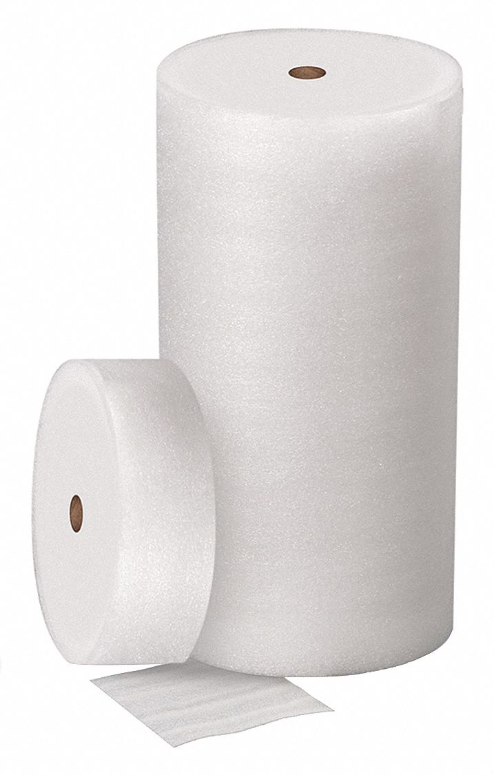 1/8 in Foam Thick, 12 in Roll Wd, Packing Foam Roll 56KZ4356KZ43