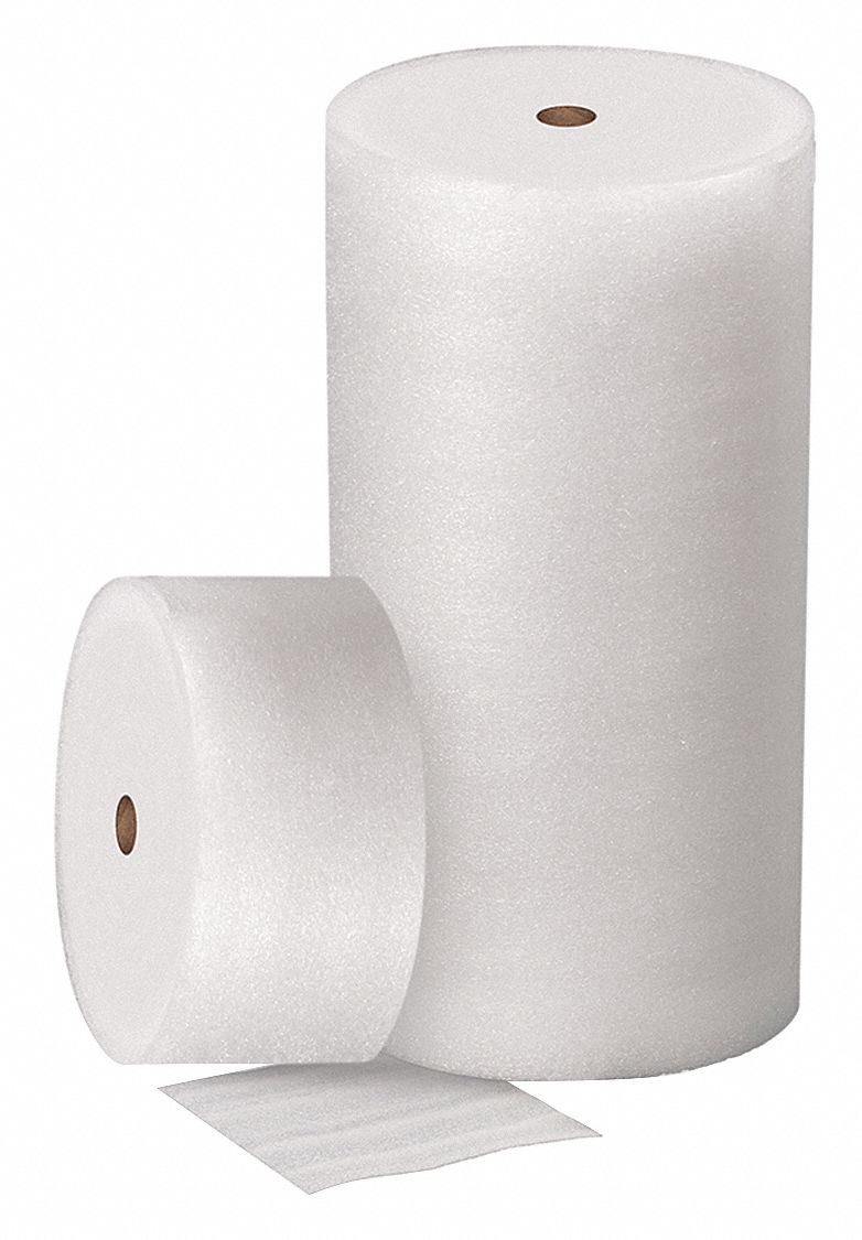 1/8 in Foam Thick, 18 in Roll Wd, Packing Foam Roll - 56KZ01