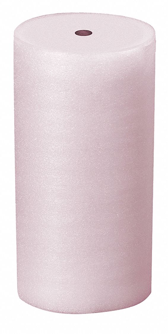 Packing Foam Roll: 1/8 in Foam Thick, 48 in Roll Wd, 550 ft Roll Lg, Pink, 1 Rolls per Bundle