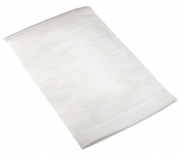 Foam Pouch: 1/8 in Foam Thick, 4 in Pouch Wd, 3 in Pouch Lg, 500 Pouches per Case, 500 PK