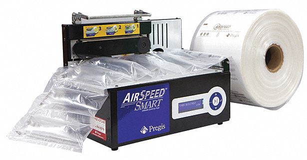 Air Pillow Inflator: Air Speed, 18 in Lg, 12 in Wd, 12 in Ht, 110V