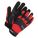 MECHANIC GLOVES, WINGED, FULL FINGER, REINFORCED, SIZE L, BLACK/RED, SPANDEX/SYNTHETIC LEATHER PALM