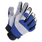 MECHANIC GLOVES, LINED, SIZE M, BLUE, THINSULATE
