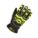 WINTER GLOVES, HI-VIS/OIL-RESISTANT/KEYSTONE THUMB, SIZE LARGE/9, BLACK/GREEN, TPR/GOATSKIN