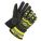 GANTS HIVER, RÉSISTE HLE/MANCHETTE/HT VIS, TLE M/8, NOIR / VERT, THINSULATE/PEAU CHÈVRE/TPR