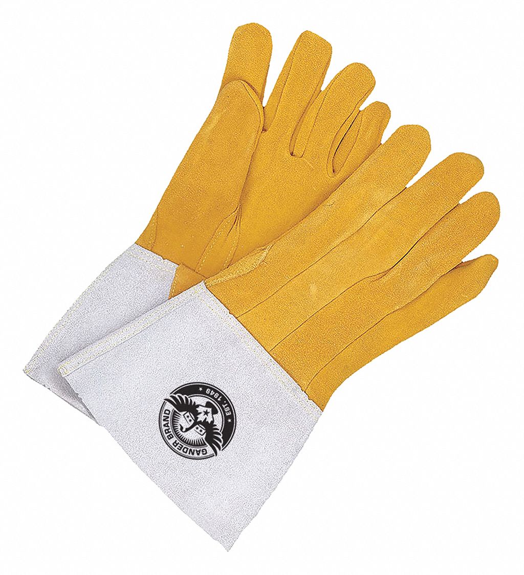 WELDING GLOVES, GAUNTLET CUFF, TIG, SIZE 11, PAIR