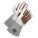 FLAME-RESISTANT WELDING GLOVES, LINED, TIG, SMALL/7, WHITE/BROWN, GOATSKIN, PAIR