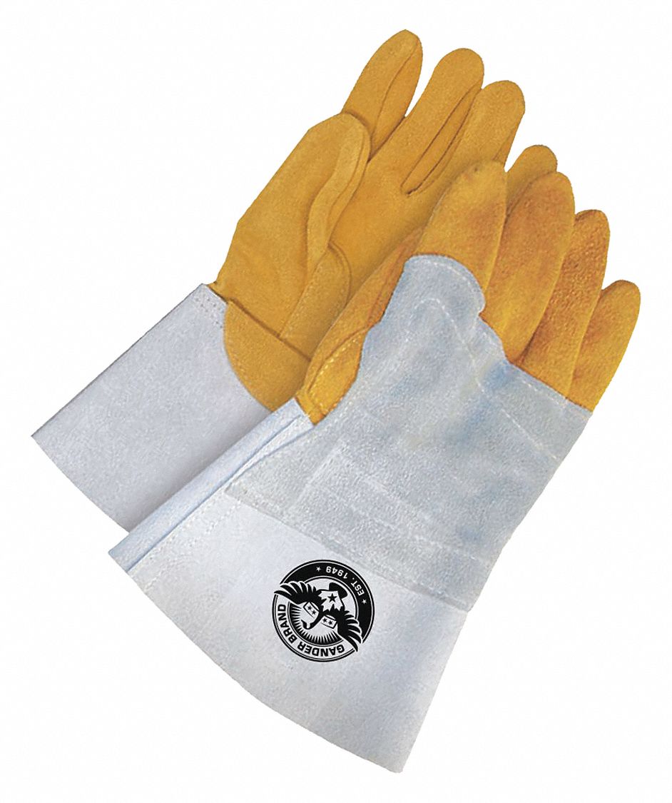 PREMIUM PIPELINER WELDING GLOVES W LEFT-HAND BACK PATCH, SIZE 9, PAIR