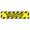 Keep Distance - Maintain 6 ft. Floor Sign