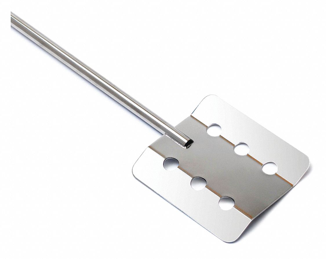 Stirring Shaft: Stirring Shaft, 1/4 in Shaft Dia, 20 in Shaft Lg, Paddle