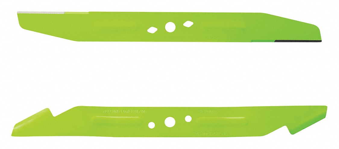 Lawn Mower Blade: 5/8 in Dia, 2 in Wd, 21 in Lg