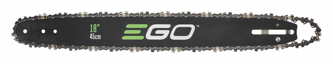 Chainsaw Bar and Chain: 18 in Compatible Bar Lg, 3/8 in, 0.05 in Gauge, 62 Links