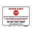 Visitor Alert - Stop Sign