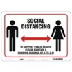 Social Distancing - Support Public Health Sign