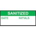 Sanitized - Date - Initials  - Sign