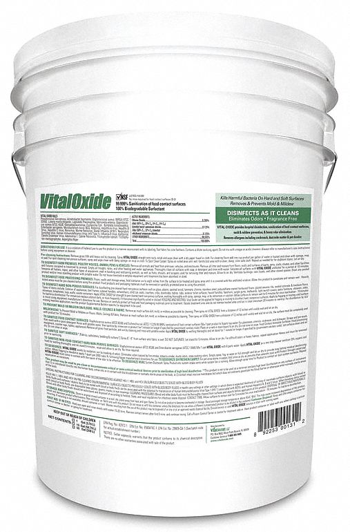 Disinfectant and Sanitizer: Drum, 55 gal Container Size, Ready to Use, Liquid, Quat