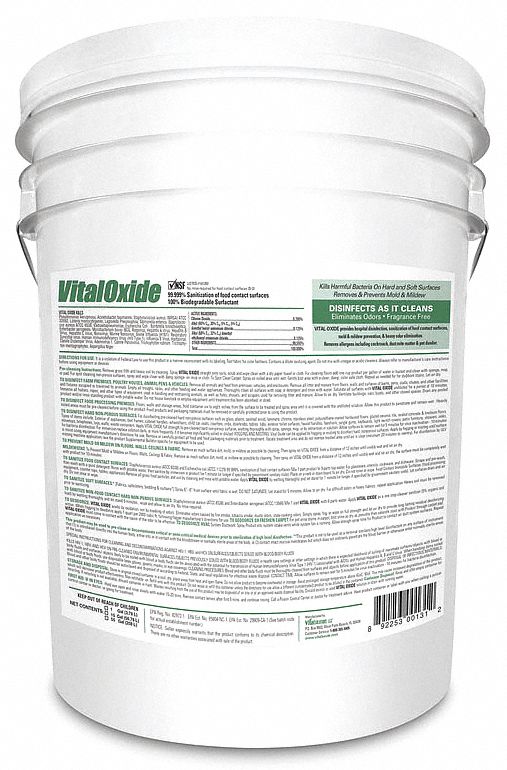 Deodorizing Disinfectant Cleaner: Drum, Ready to Use, Liquid, Quat, Mild Fresh