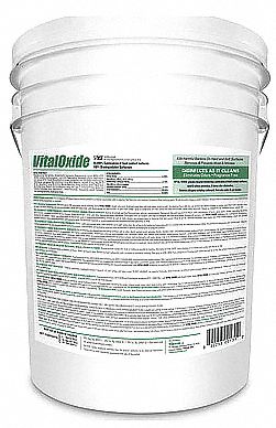 Disinfectant and Sanitizer: Bucket, 5 gal Container Size, Ready to Use, Liquid, Quat