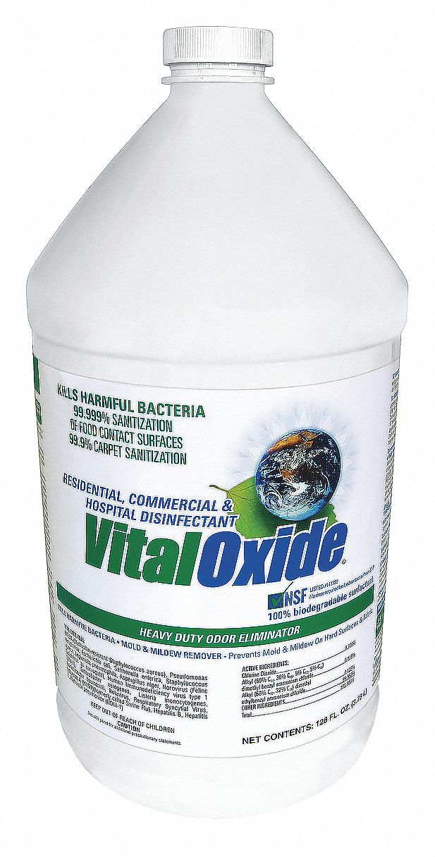 VITAL OXIDE, Jug, 1 gal Container Size, Disinfectant and