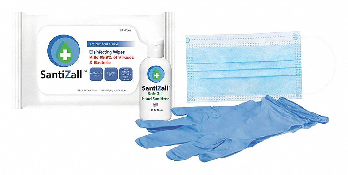 Employee PPE Kit, 4 Components, PK60