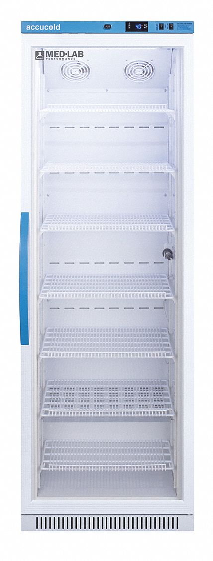 Refrigerator: 15 cu ft, Upright, 2°C to 10°C, 24 3/8 in Overall Dp, 23 3/8 in Overall Wd